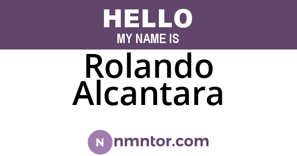 Rolando Alcantara