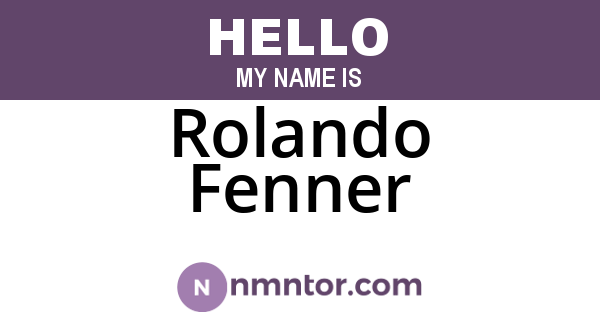 Rolando Fenner