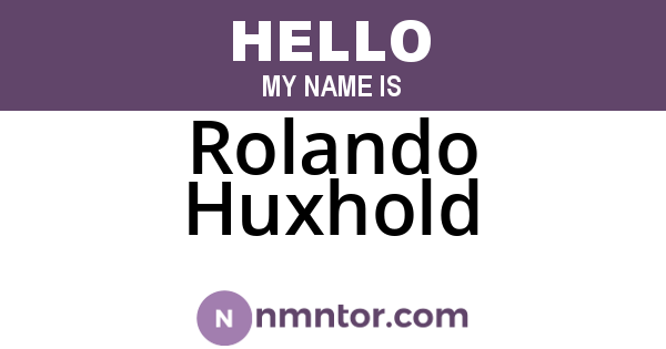 Rolando Huxhold