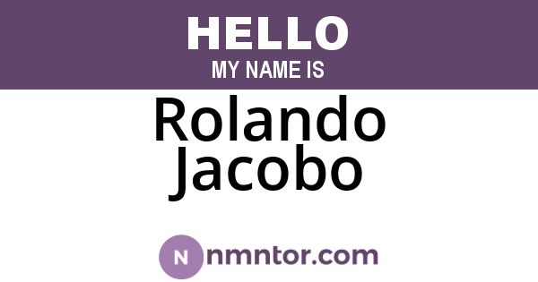 Rolando Jacobo