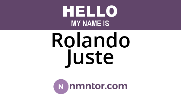 Rolando Juste