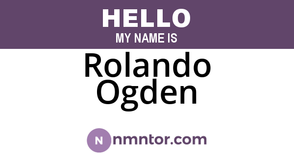 Rolando Ogden