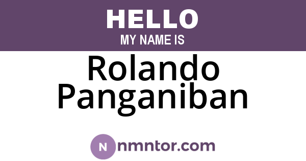 Rolando Panganiban