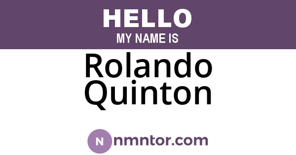 Rolando Quinton