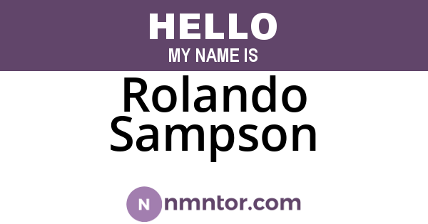 Rolando Sampson
