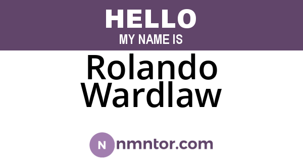 Rolando Wardlaw
