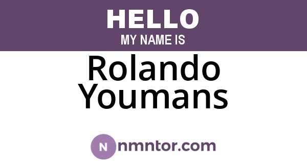 Rolando Youmans