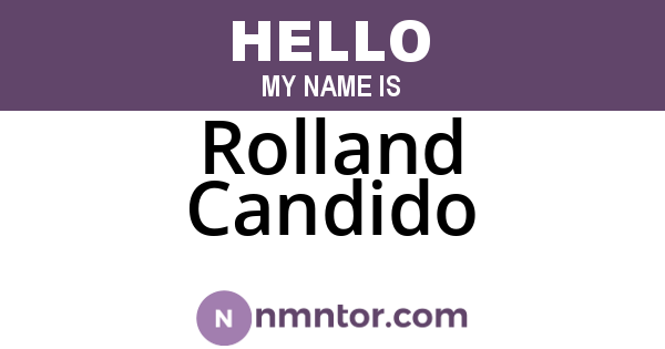 Rolland Candido
