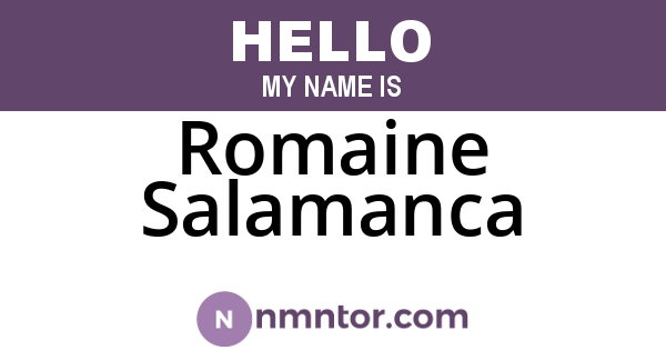 Romaine Salamanca