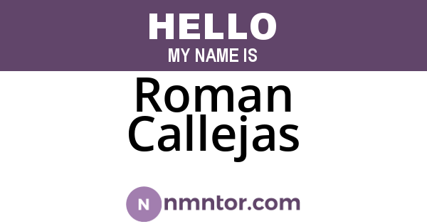 Roman Callejas