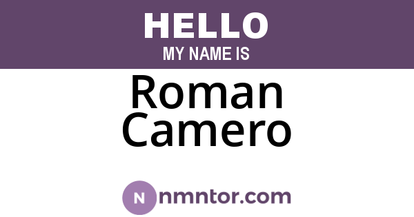 Roman Camero