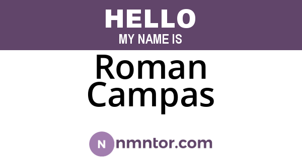 Roman Campas