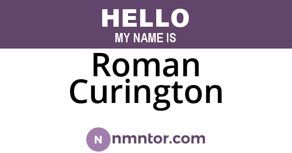 Roman Curington