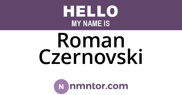 Roman Czernovski
