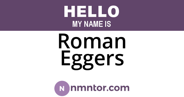 Roman Eggers