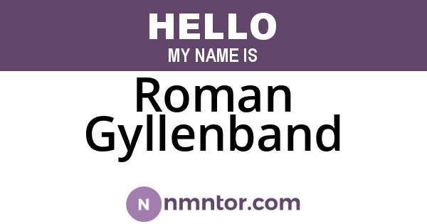 Roman Gyllenband