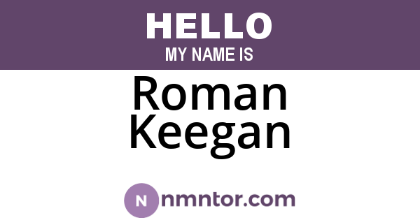 Roman Keegan