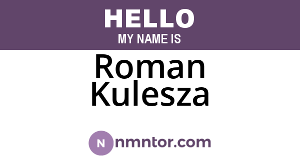 Roman Kulesza