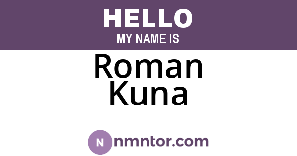 Roman Kuna