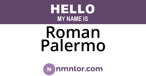 Roman Palermo