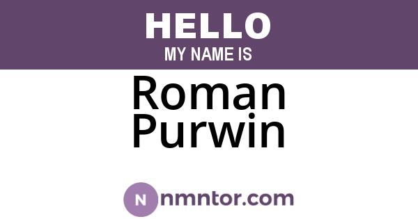 Roman Purwin