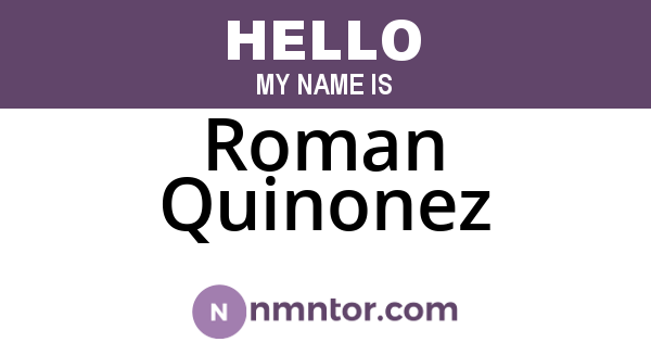 Roman Quinonez