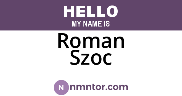 Roman Szoc