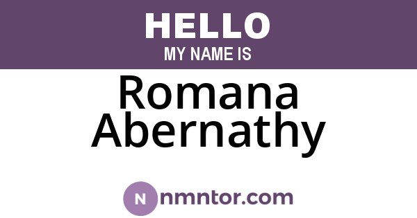 Romana Abernathy