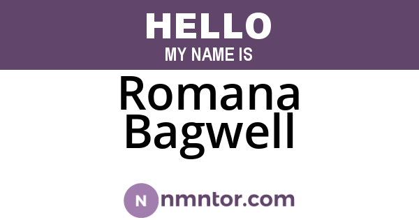 Romana Bagwell