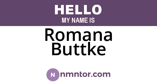Romana Buttke