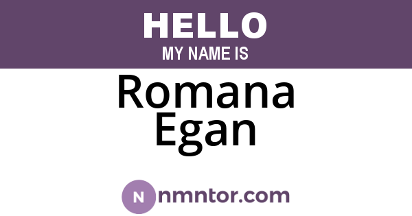 Romana Egan