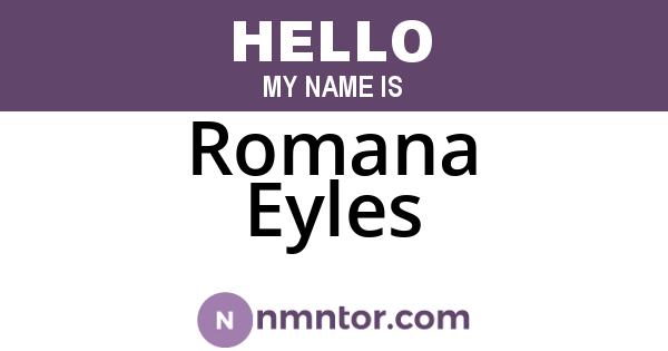 Romana Eyles