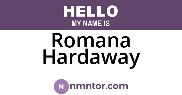 Romana Hardaway