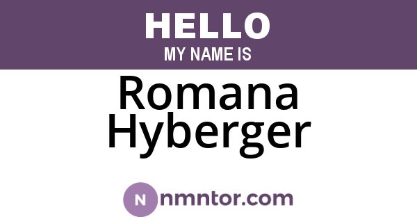 Romana Hyberger