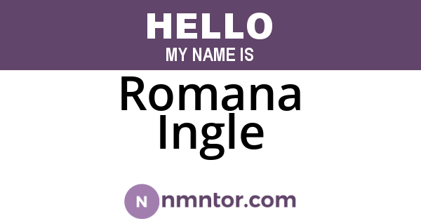 Romana Ingle