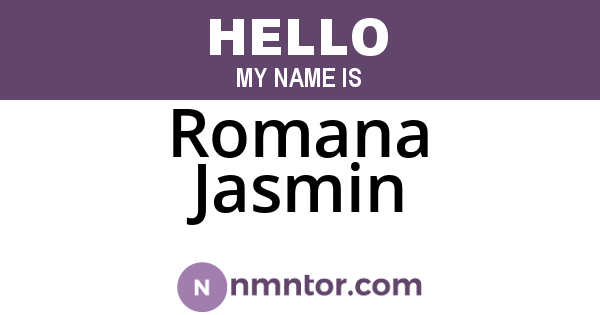 Romana Jasmin