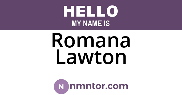 Romana Lawton