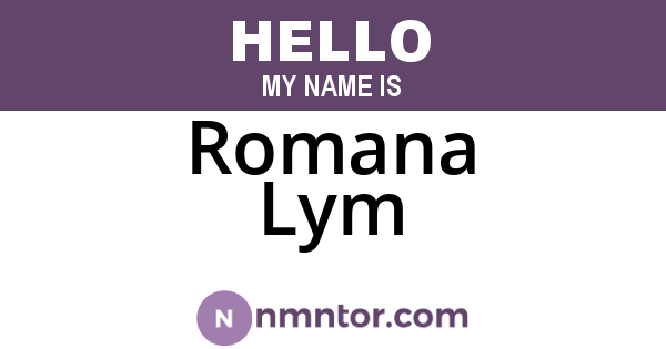 Romana Lym