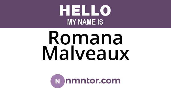 Romana Malveaux