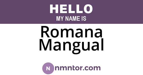 Romana Mangual