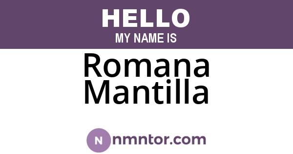 Romana Mantilla
