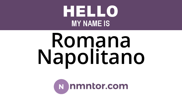 Romana Napolitano