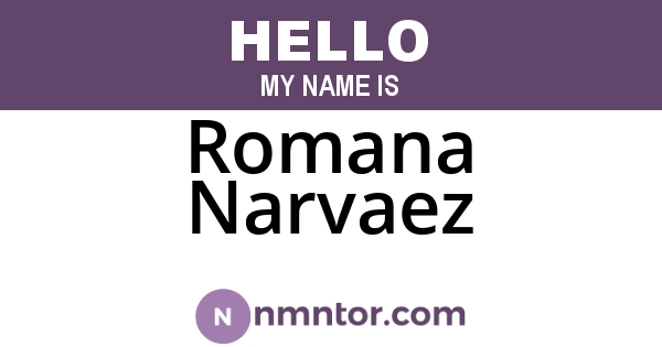 Romana Narvaez