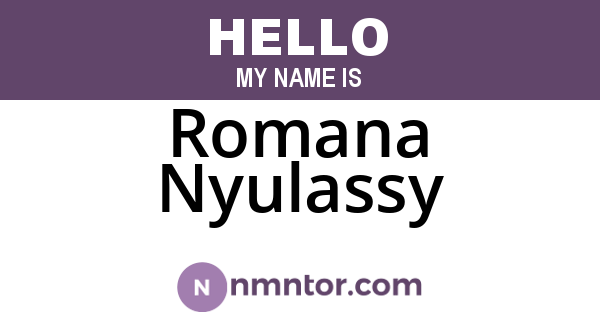 Romana Nyulassy
