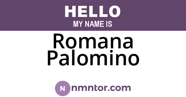 Romana Palomino