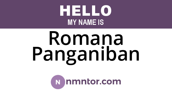 Romana Panganiban