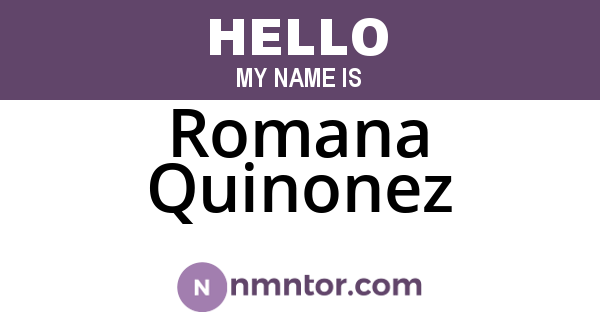 Romana Quinonez