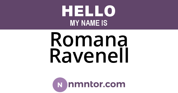 Romana Ravenell