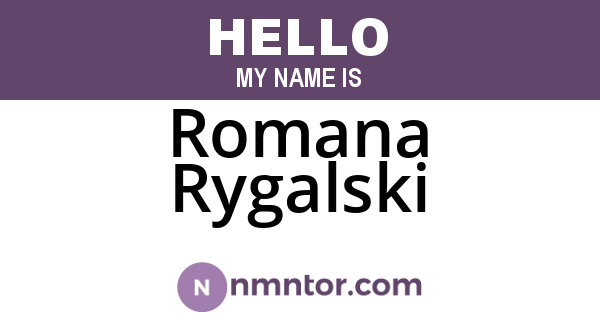 Romana Rygalski