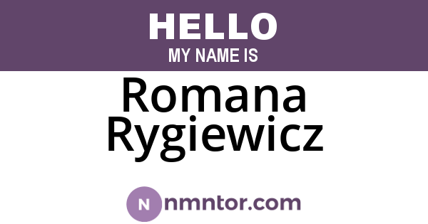 Romana Rygiewicz